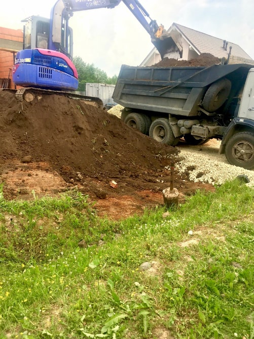 Выемка грунта коттеджный поселок Вайя